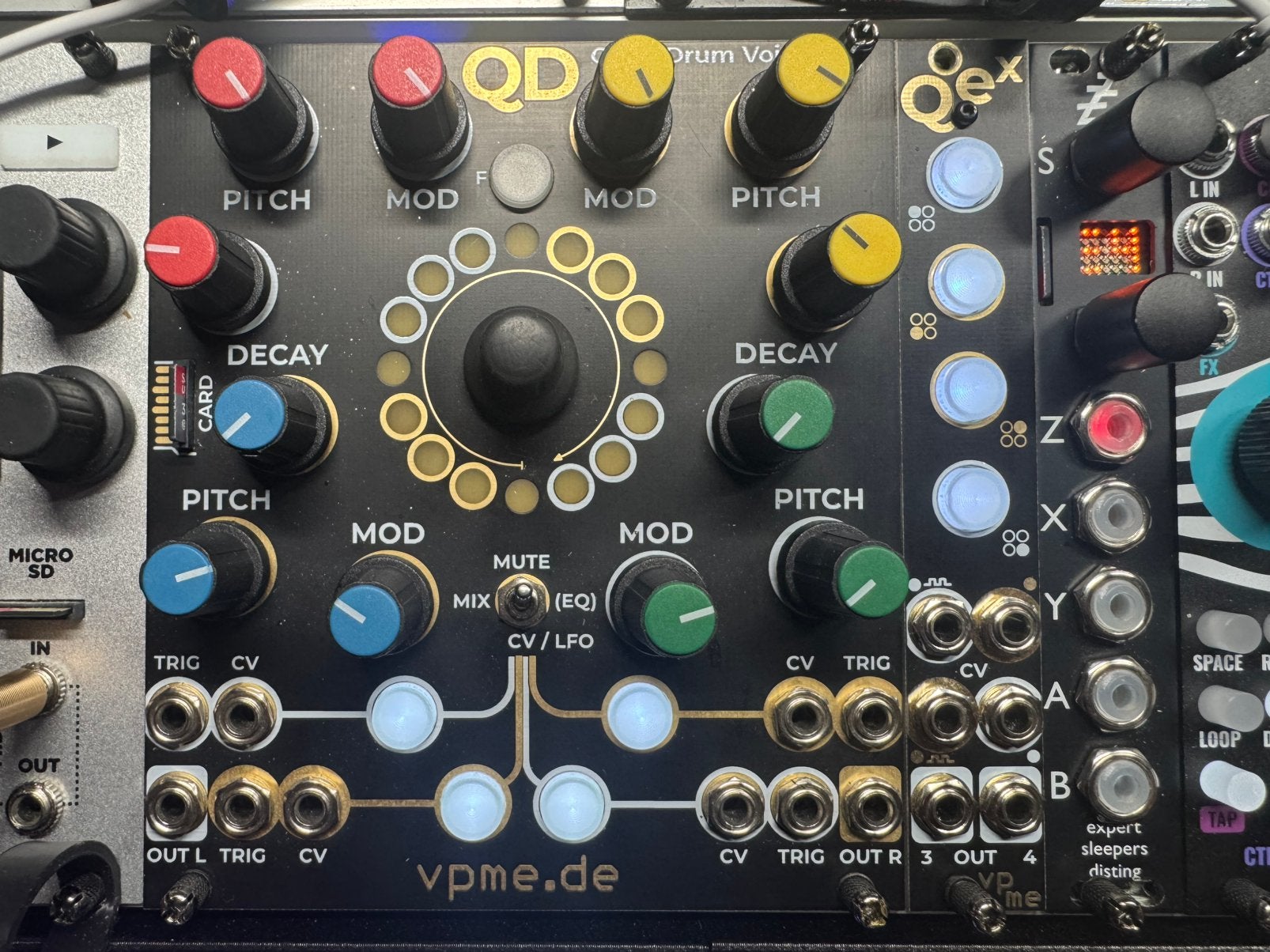 VPME Quad Drum + Qex expander, Muziek en Instrumenten, Ophalen, Zo goed als nieuw