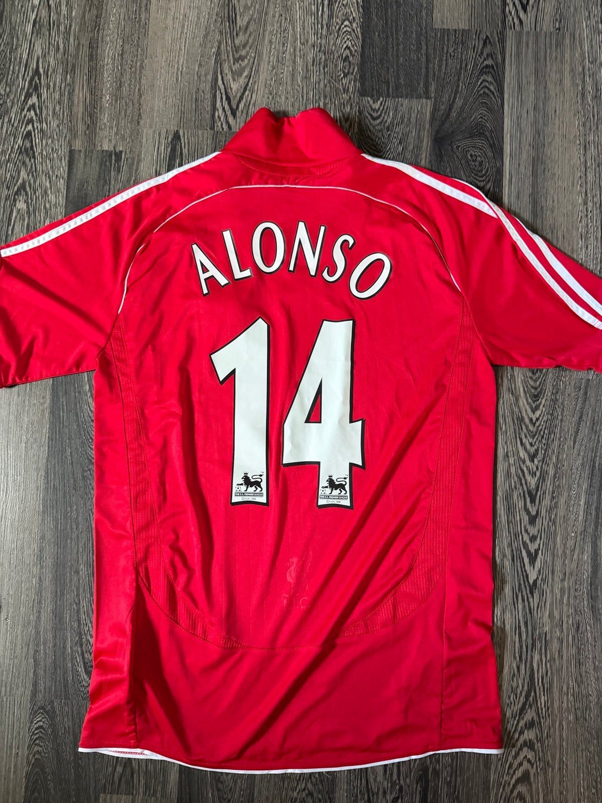Liverpool FC Thuisshirt 2004-2006 Xabi Alonso #14 Maat XL, Kleding | Heren, Verzenden, Maat 56/58 (XL), Zo goed als nieuw, Voetbal