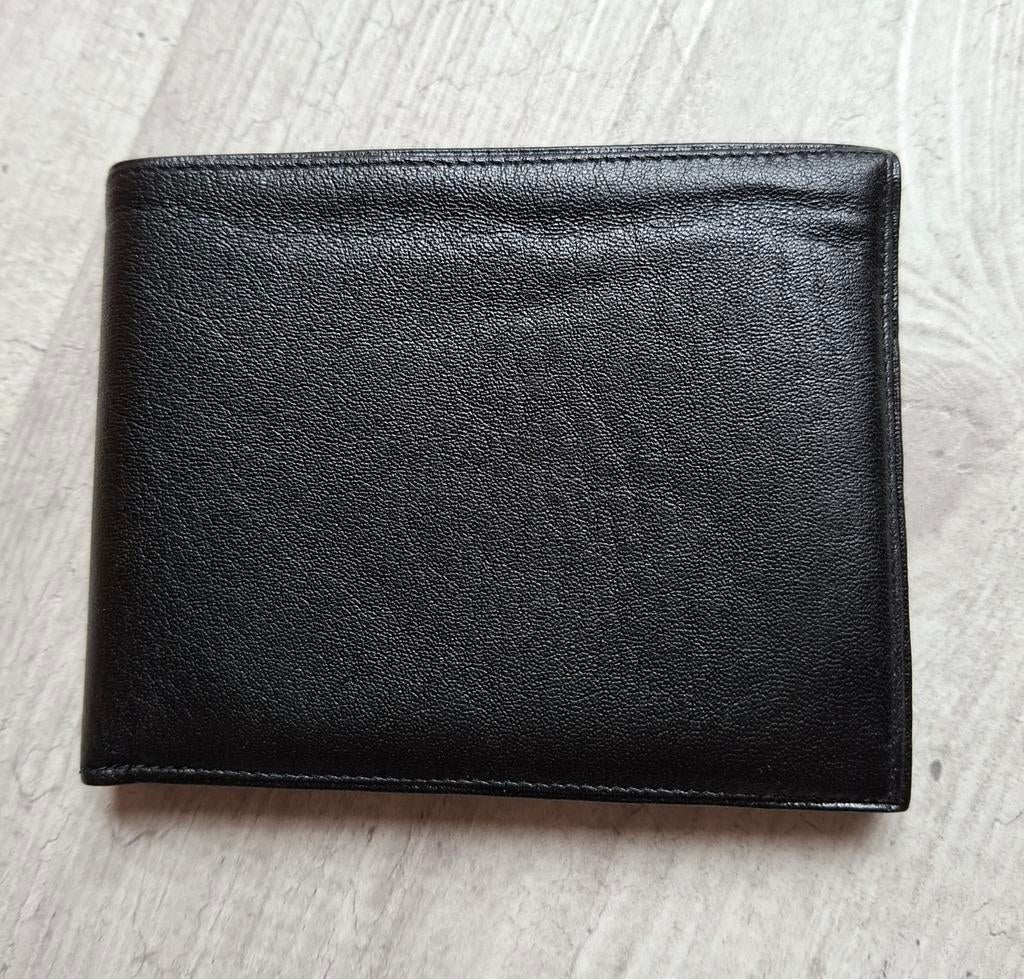Portemonnee Leer zwart Nieuw, Heren Portemonnee Leer zwart, Ophalen of Verzenden, Nieuw, Zwart, Leer