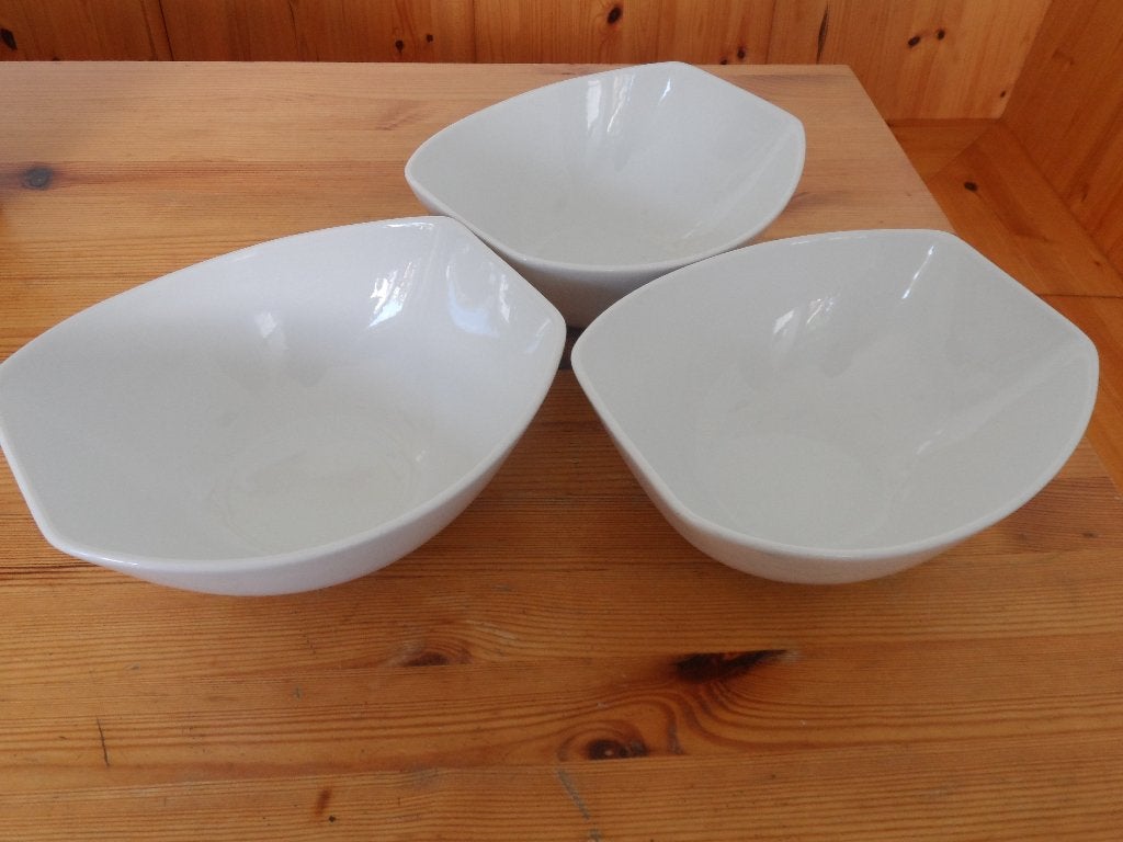 Side dish - overandback - schalen 3x, Ophalen of Verzenden, Overige stijlen, Glas, Schaal of Schalen
