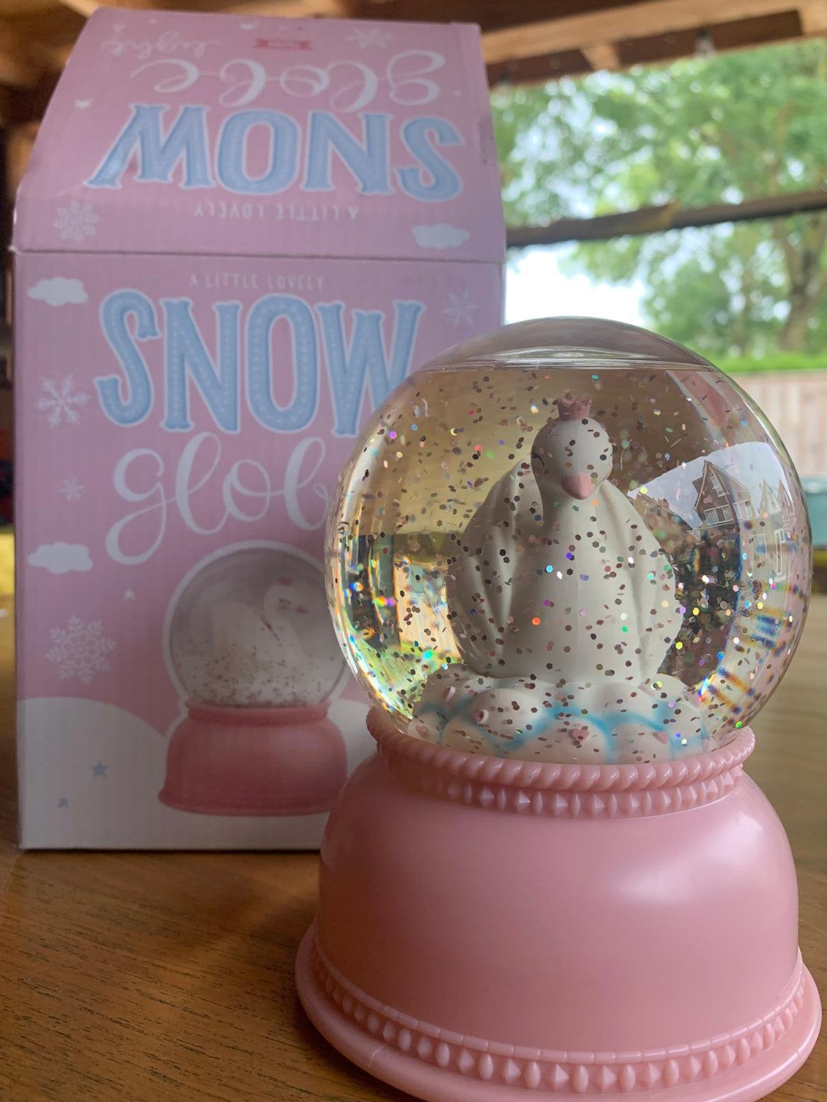 Snow globe light swan, Ophalen, Zo goed als nieuw, Versiering