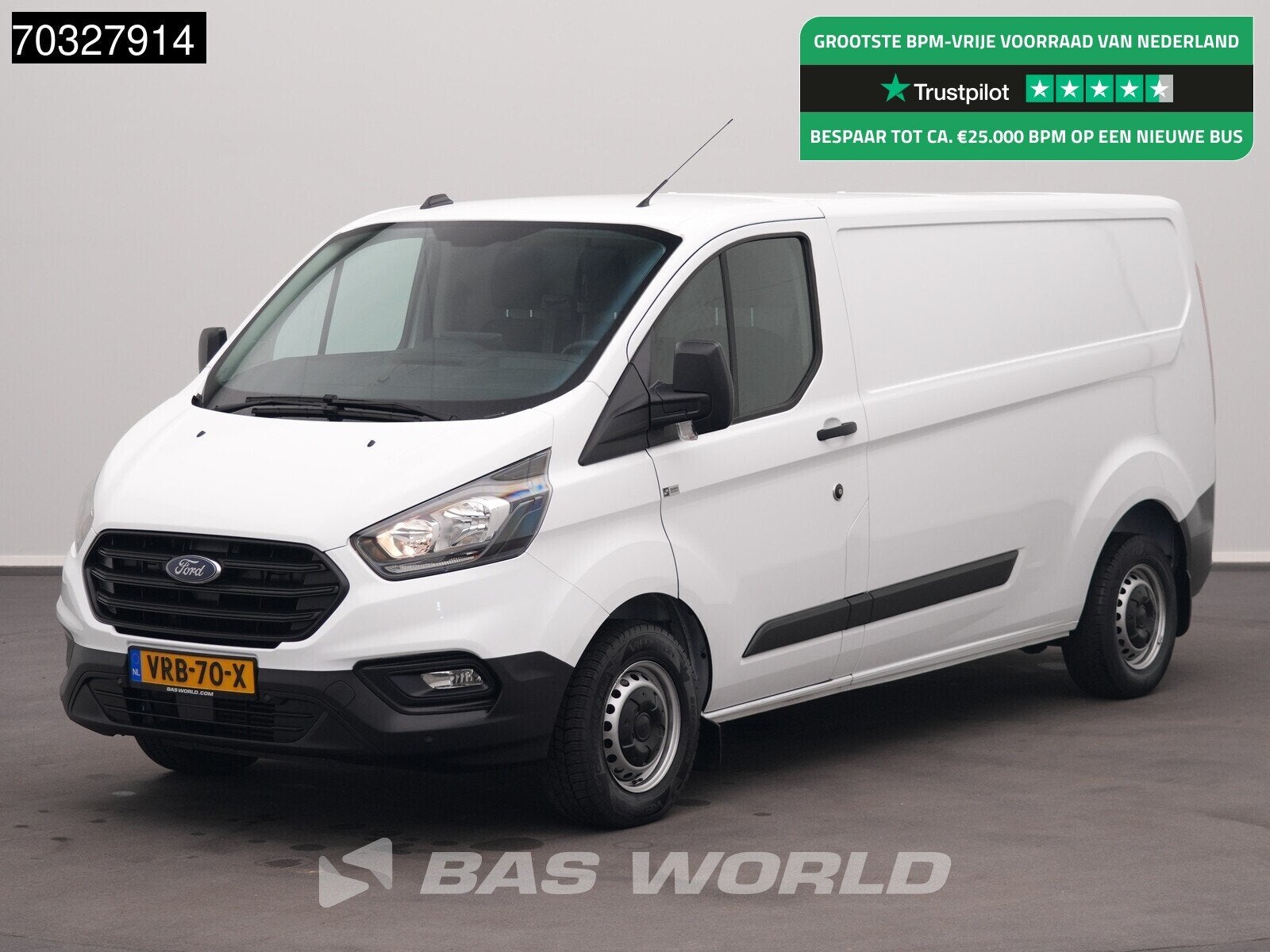 Ford Transit Custom 105pk L2H1 Airco Cruise Parkeersensoren, Multifunctioneel stuurwiel, 2033 kg, Stof, Euro 6