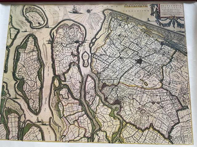 Poster Schie-Delftland Holland, Gebruikt, Rechthoekig Liggend, Ophalen of Verzenden, A1 t/m A3