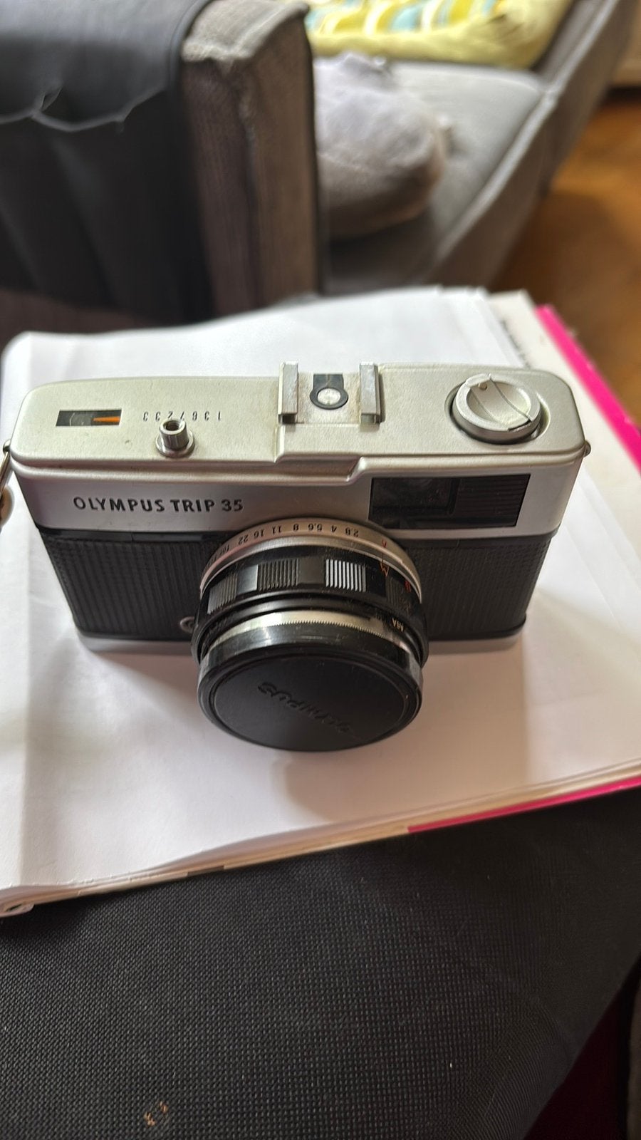 Vintage olympis trip analoog teab, Ophalen, Zo goed als nieuw, Compact, Olympus