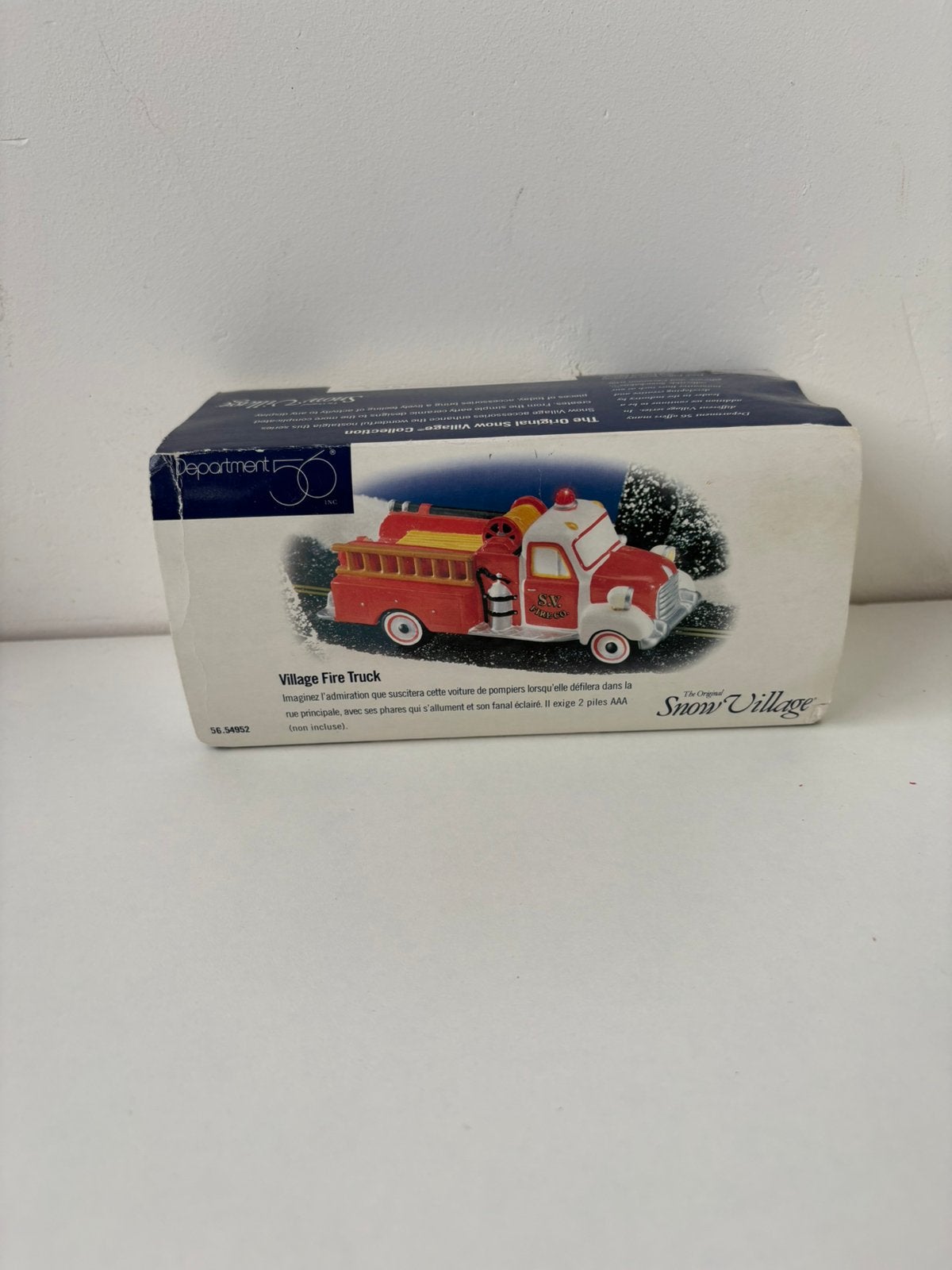 Department 56 Village Fire Truck, Ophalen of Verzenden, Zo goed als nieuw