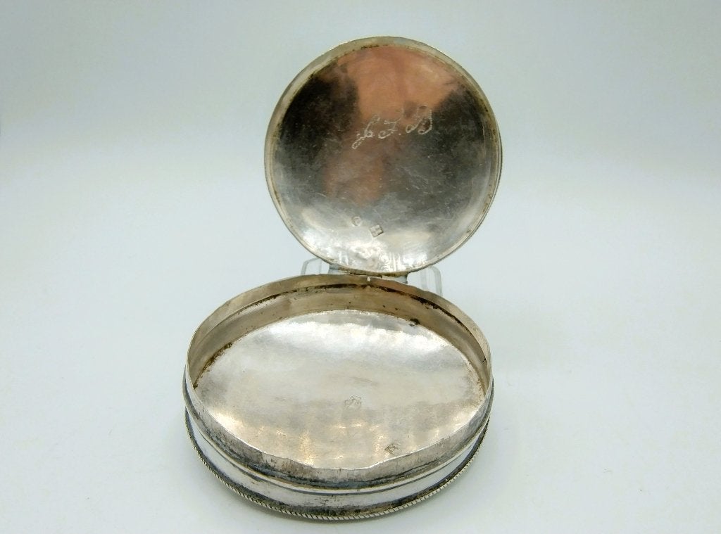 Zilveren pepermuntdoosje, G. Wouda, Drachten, 1850, Verzenden, Zilver