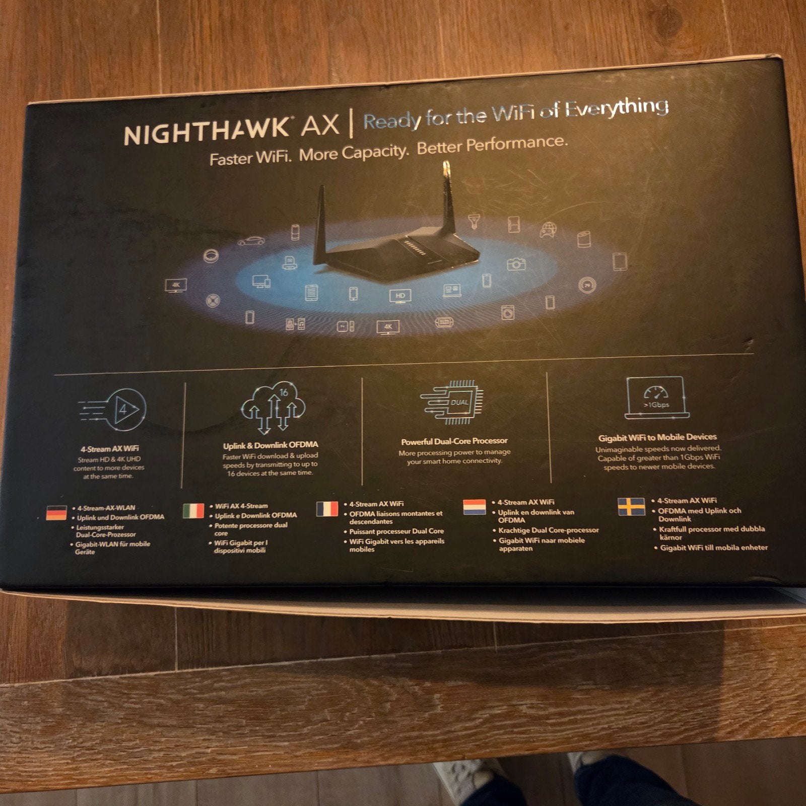 NETGEAR Nighthawk AX4 AX3000 WiFi 6 Router, Ophalen of Verzenden, Zo goed als nieuw, Router, NETGEAR
