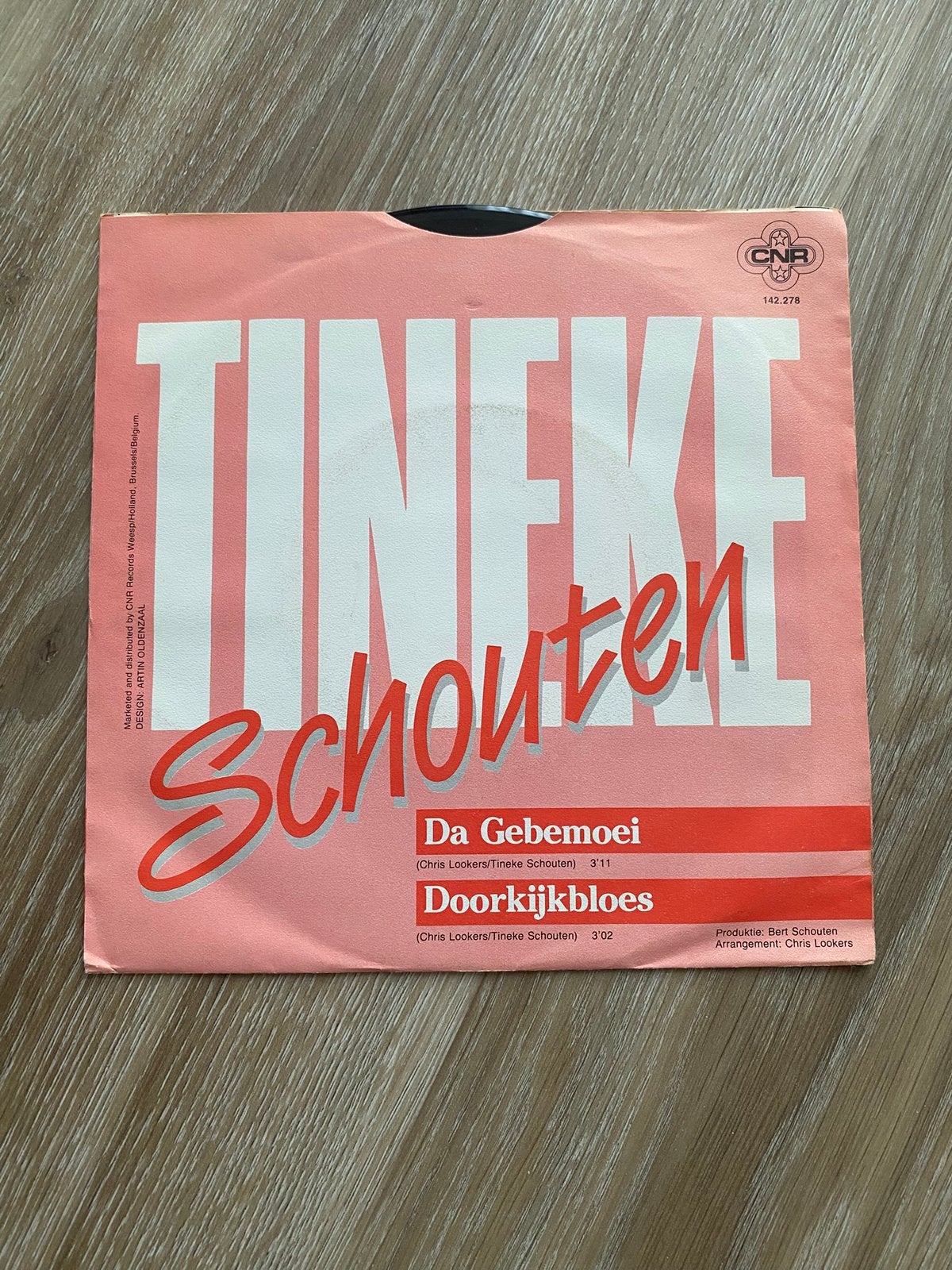Vinyl Single Tineke Schouten Da Gebemoei, Ophalen of Verzenden, Zo goed als nieuw, Overige formaten, Levenslied of Smartlap