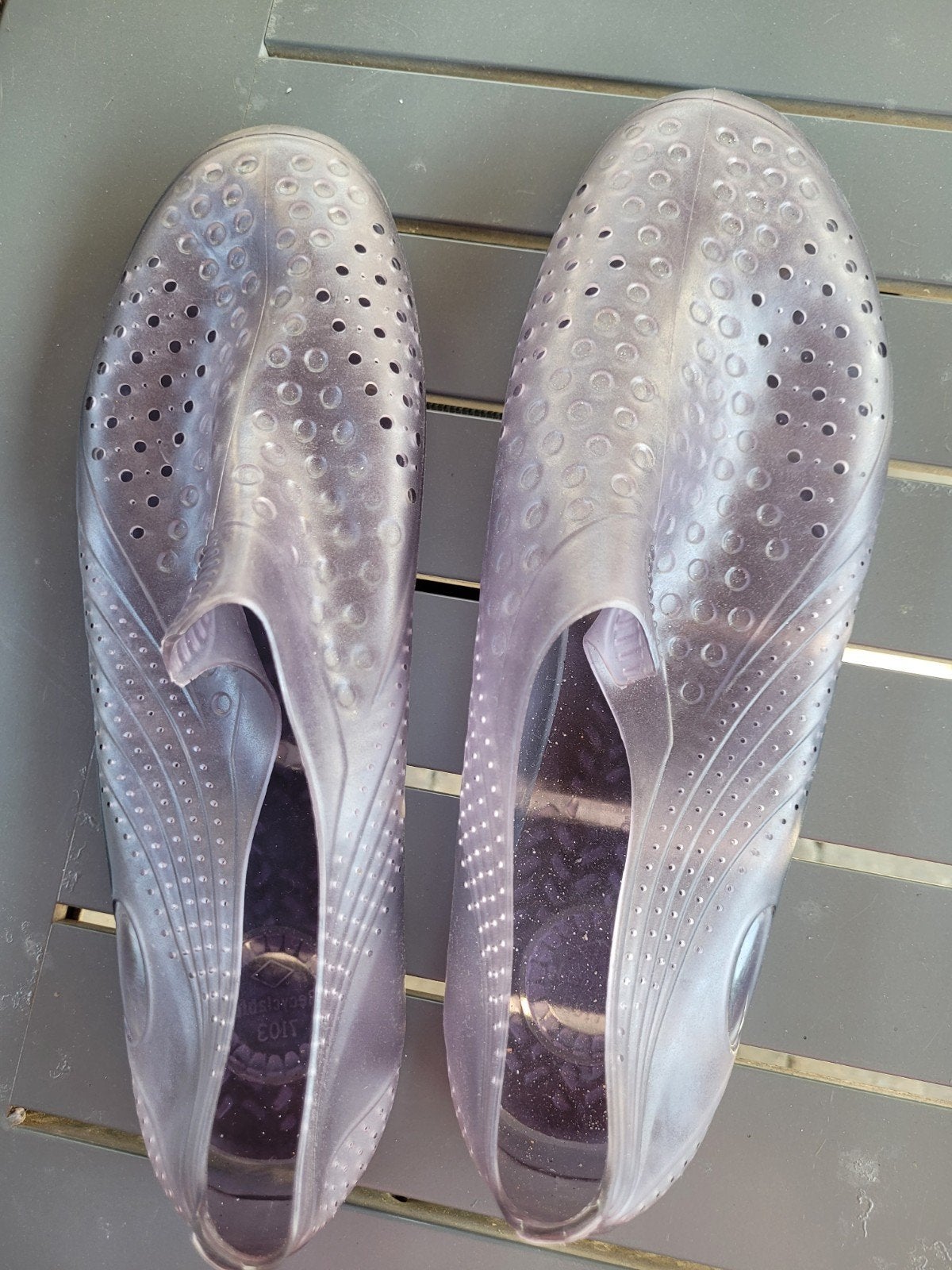 Transparante waterschoenen - Maat 44/45, Watersport en Boten, Watersportkleding, Ophalen of Verzenden, Zo goed als nieuw, Dame of Heer