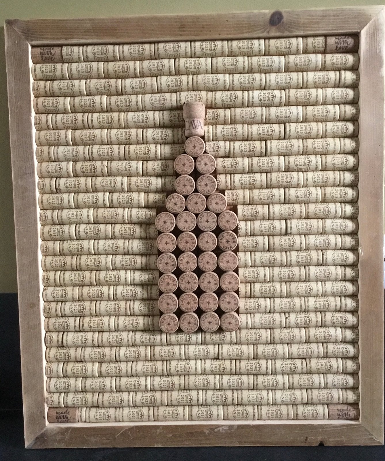 Kurken wand schilderij 60 x 52 cm, Ophalen of Verzenden, Nieuw