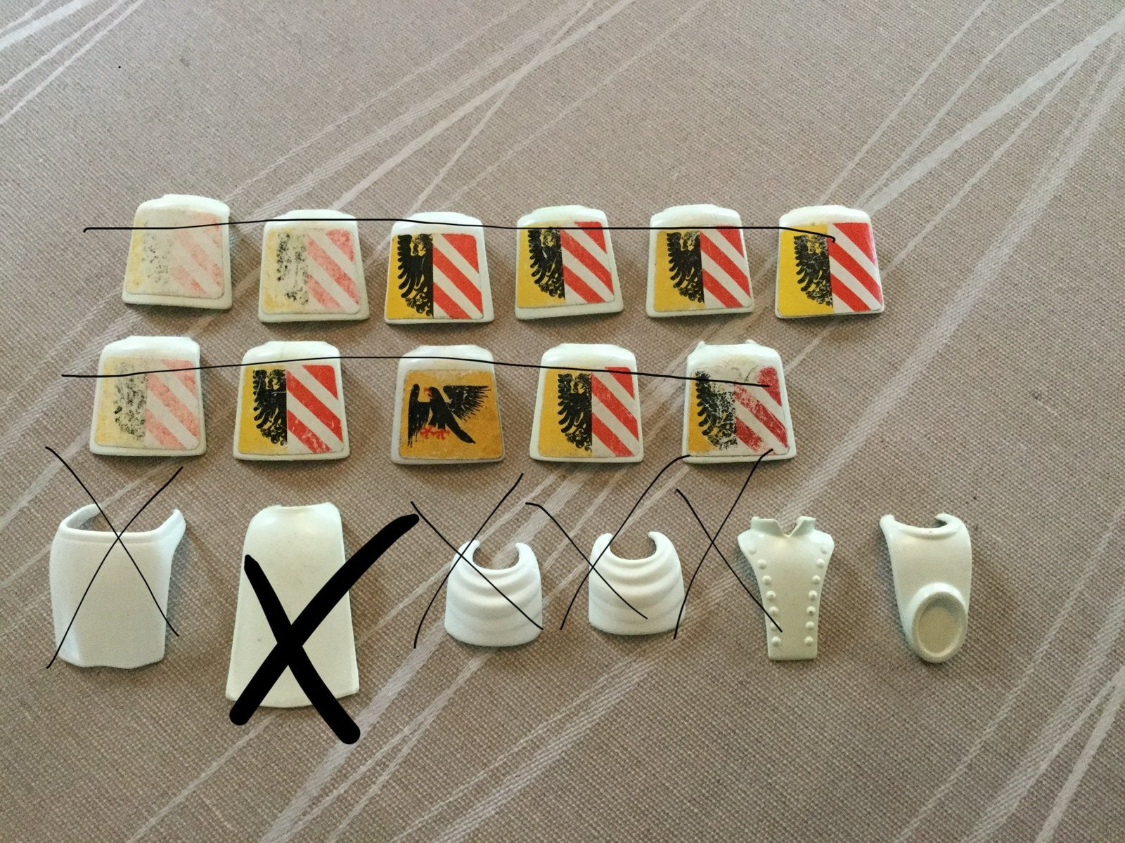 Playmobil borst schild wit., Ophalen of Verzenden, Zo goed als nieuw