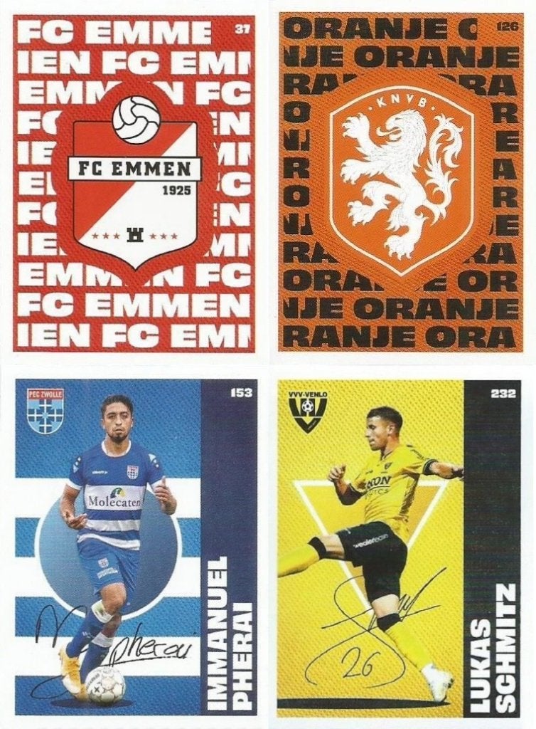 4 stickers Onze Voetbalhelden, Albert Heijn, Ophalen