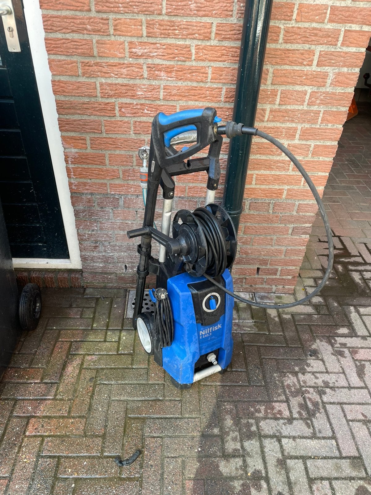 Nilfisk E145.3 hogedrukreiniger gebruikt, Tuin en Terras, Hogedrukreinigers, Ophalen, Gebruikt, Elektrisch, Met autostop en -start