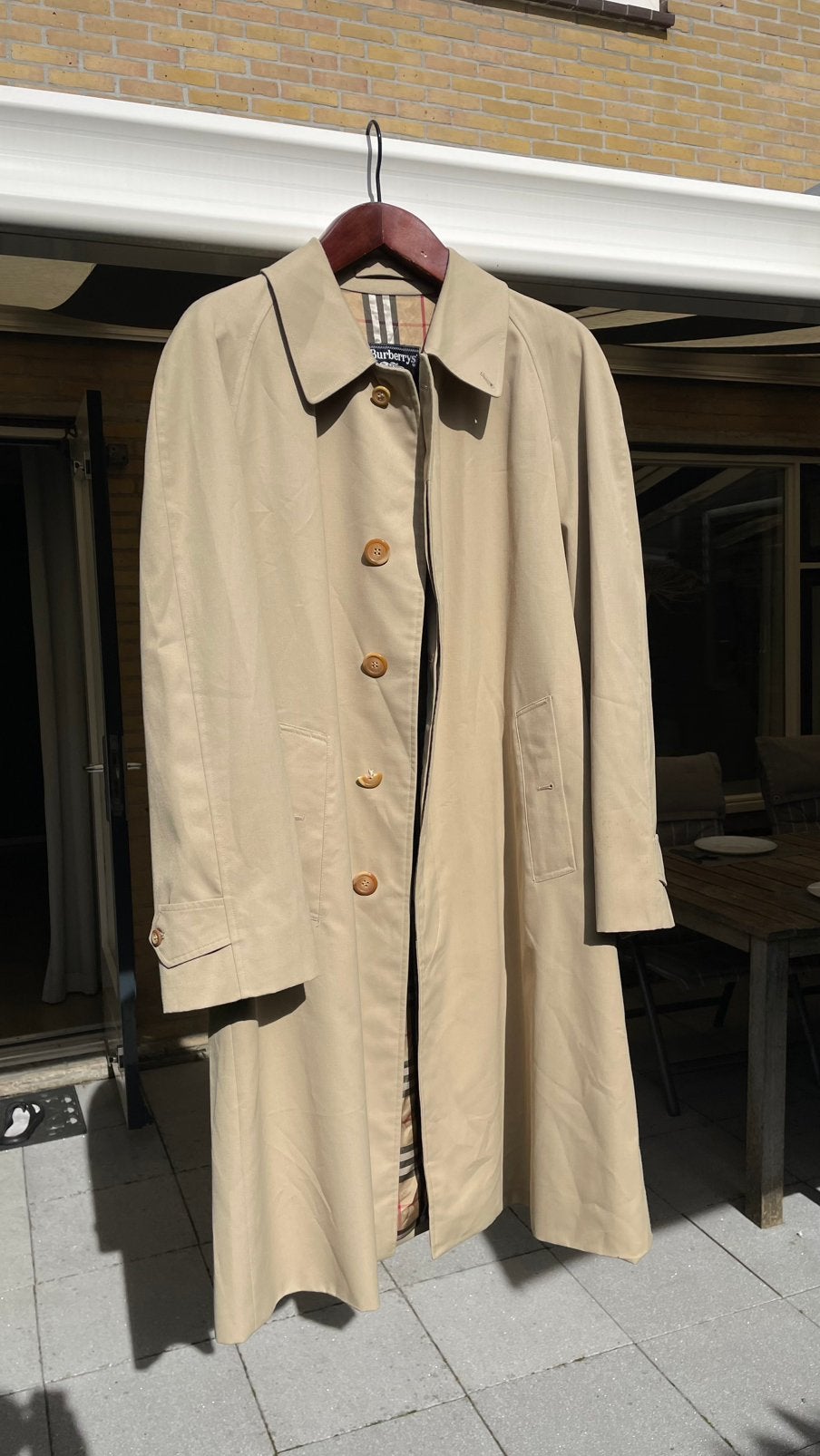 vintage Burberrys trenchcoat, Ophalen of Verzenden, Zo goed als nieuw, Beige