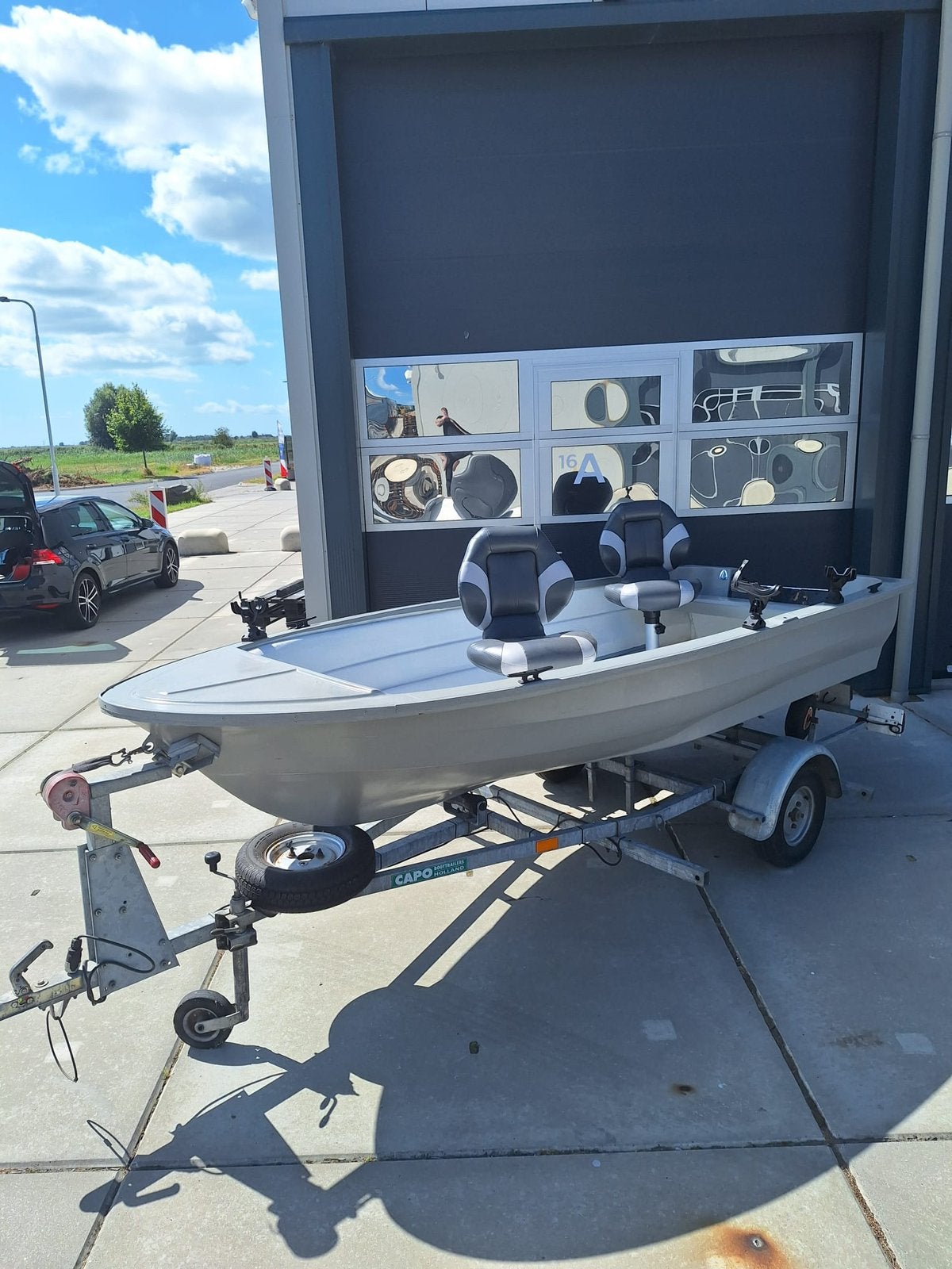 Placom 420 visboot met  trailer, Ophalen, Zo goed als nieuw