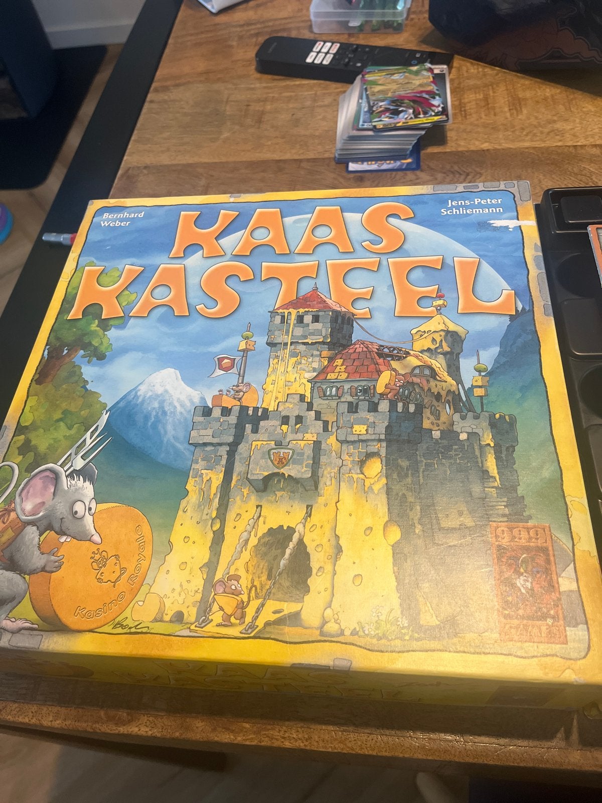Kaas Kasteel Bordspel - Mist één tegel, Hobby en Vrije tijd, Drie of vier spelers, Ophalen of Verzenden, Gebruikt