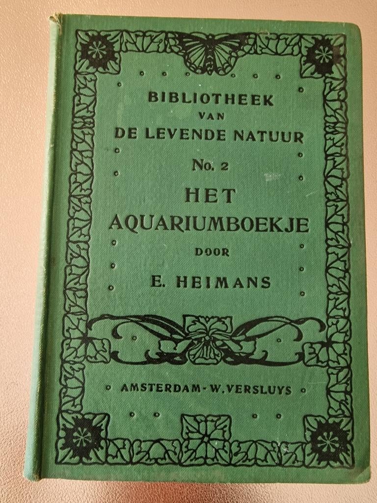 Het Aquariumboekje No. 2 E. Heimans 1923!!, Boeken, Natuur, Gelezen, E. Heimans, Ophalen of Verzenden, Natuur algemeen