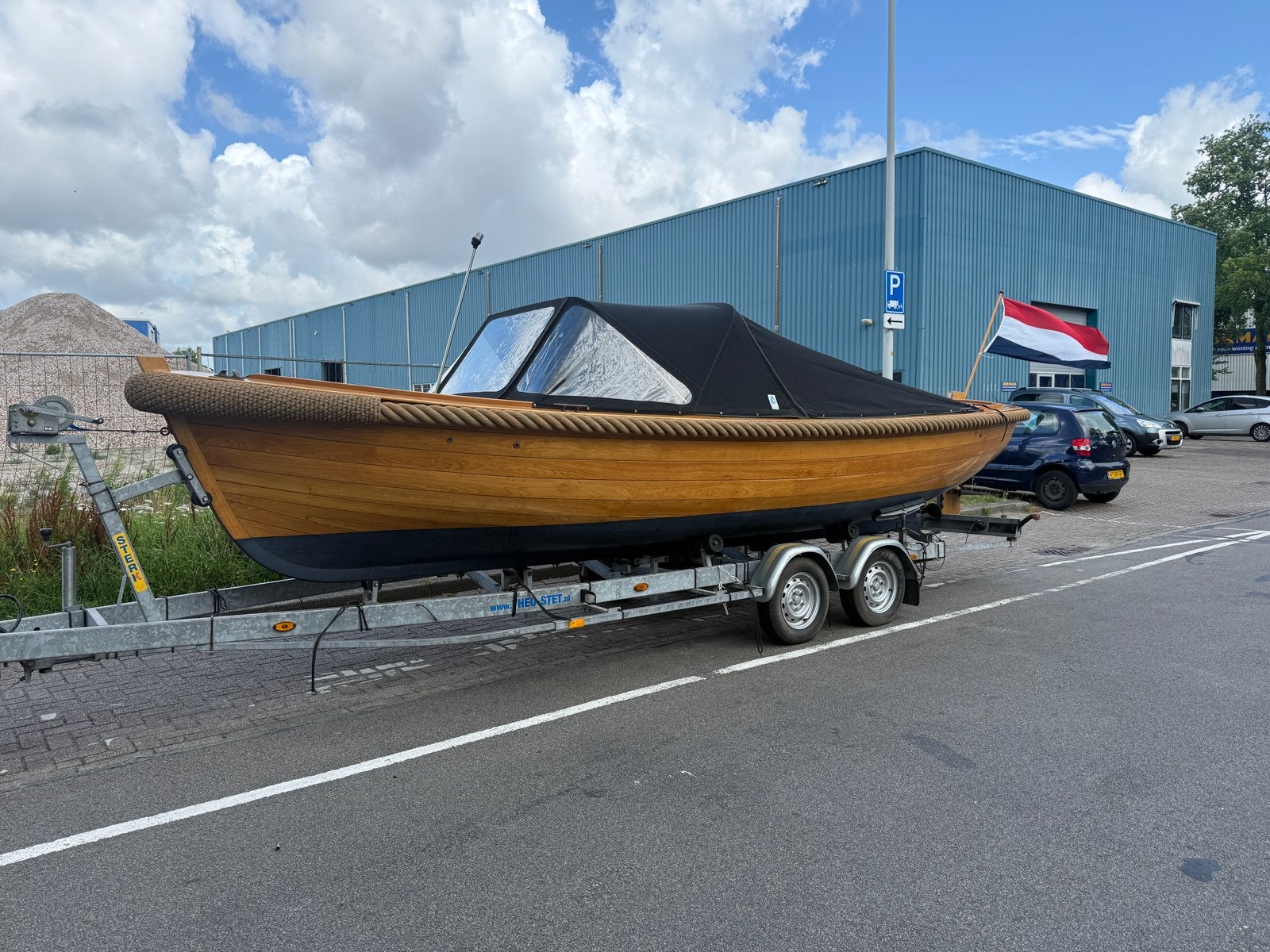 Prachtig gelijnde houten sloep - Vetus 28pk - Inclusief trai, Watersport en Boten, Sloepen, Binnenboordmotor, Diesel, Zo goed als nieuw