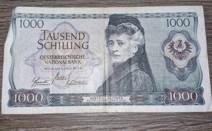 Set van 2 Oostenrijkse Schilling biljetten (500 & 1000), Postzegels en Munten, Bankbiljetten | Europa | Eurobiljetten, Ophalen of Verzenden