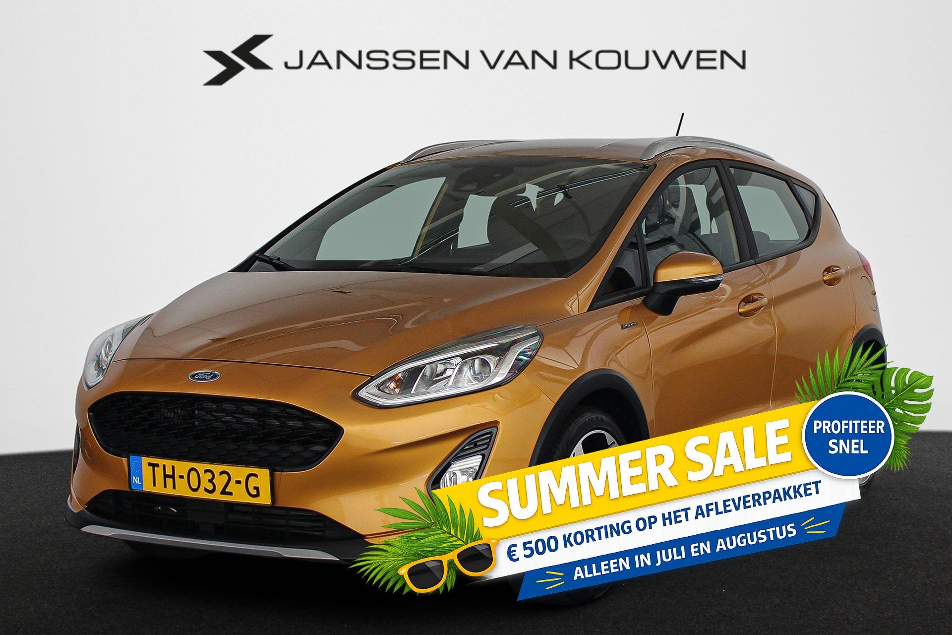 Ford Fiesta 1.0 EcoBoost Active First Edition Navi Clima App, Auto's, Voorwielaandrijving, Automatische klimaatregeling, Gebruikt