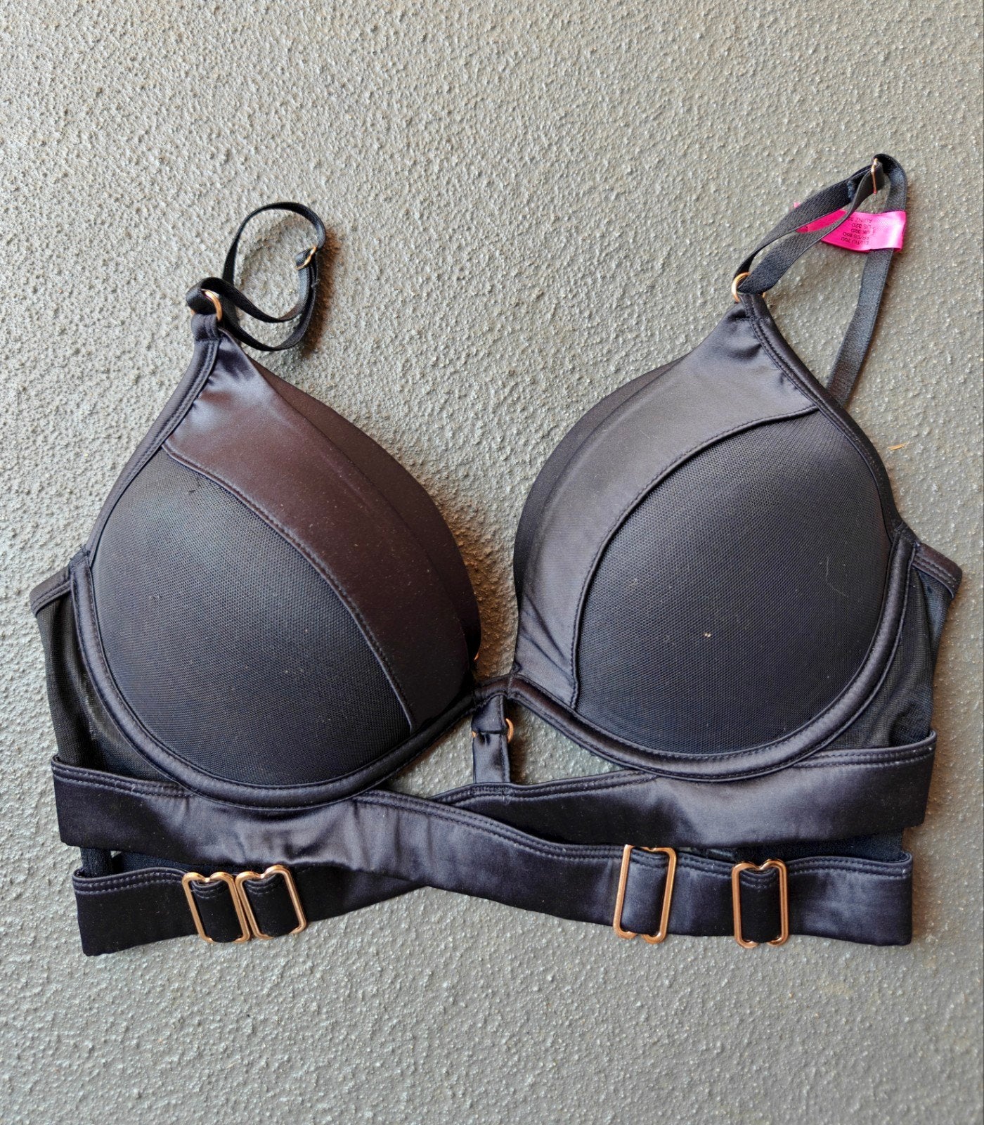 Hunkemöller private collection Colette push-up bh - maat 70D, Hunkemöller, Ophalen of Verzenden, Zwart, BH