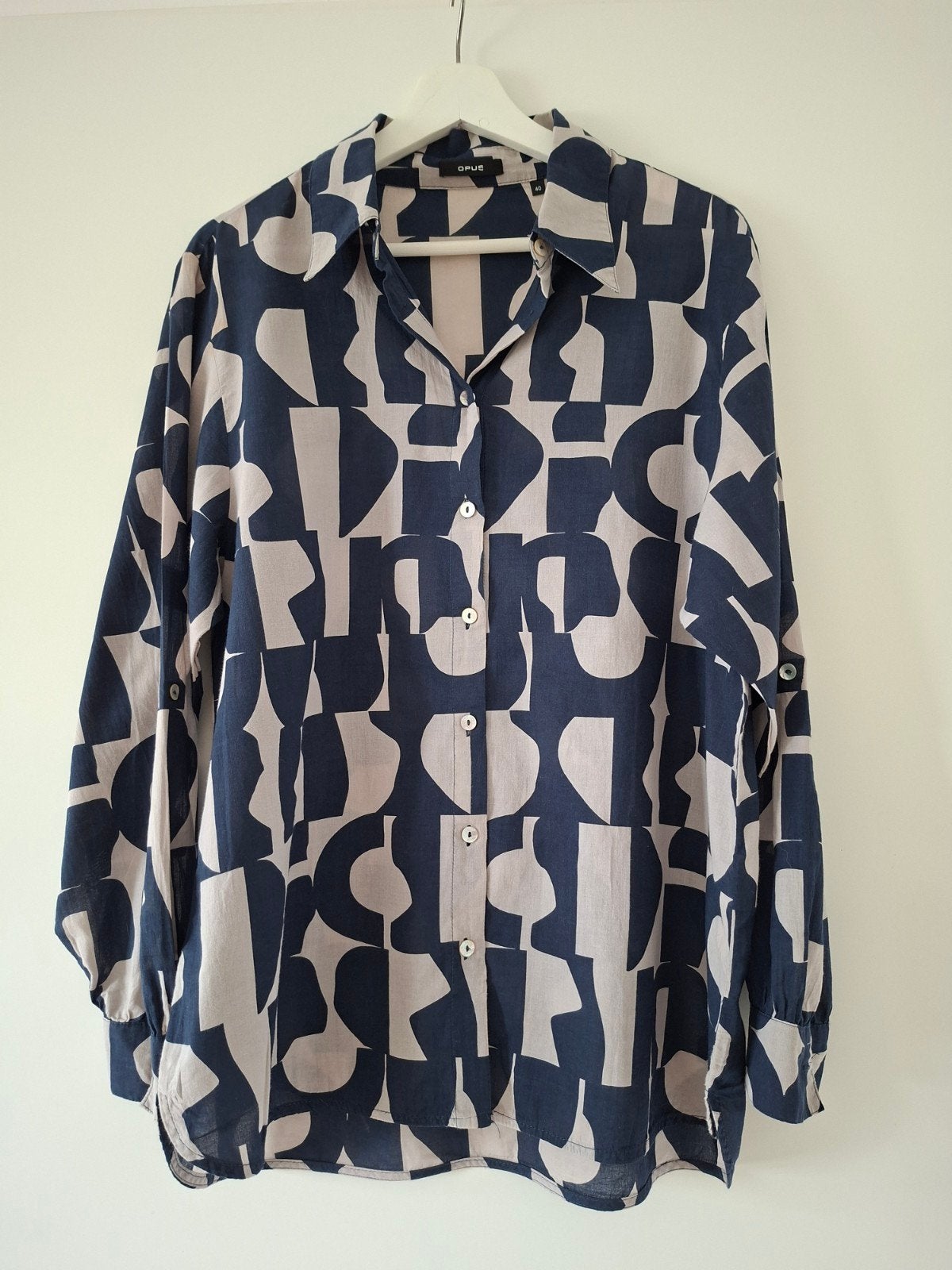 100 % katoenen luchtige blouse van Opus, Kleding | Dames, Maat 38/40 (M), Meerkleurig, Ophalen of Verzenden, Zo goed als nieuw