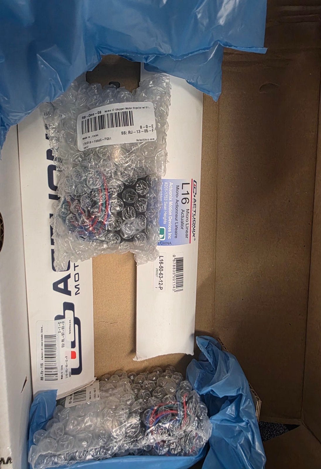Actuonix Lineaire Actuator L16 & Nema 17 Stappenmotor Nieuw, Info@leukespullenkleineprijsjes.nl, Nieuw, Ophalen of Verzenden, Leukespullenkleineprijsjes