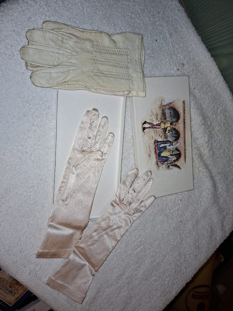 oude dameshandschoenen, jaren 1950, Ophalen of Verzenden