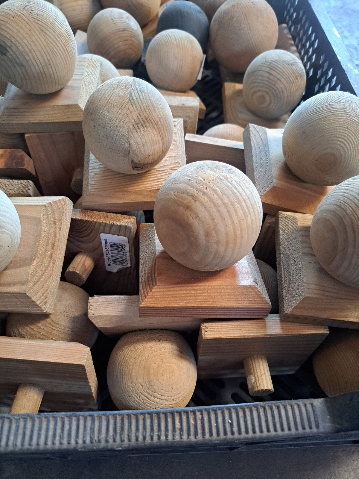 Diverse Houten paalornamenten. 110 stuks, Ophalen, Nieuw, 250 cm of meer, Palen