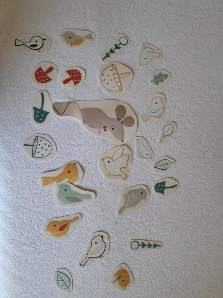 Muurstickers bosdieren en paddestoelen, Ophalen of Verzenden, Nieuw, Wanddecoratie