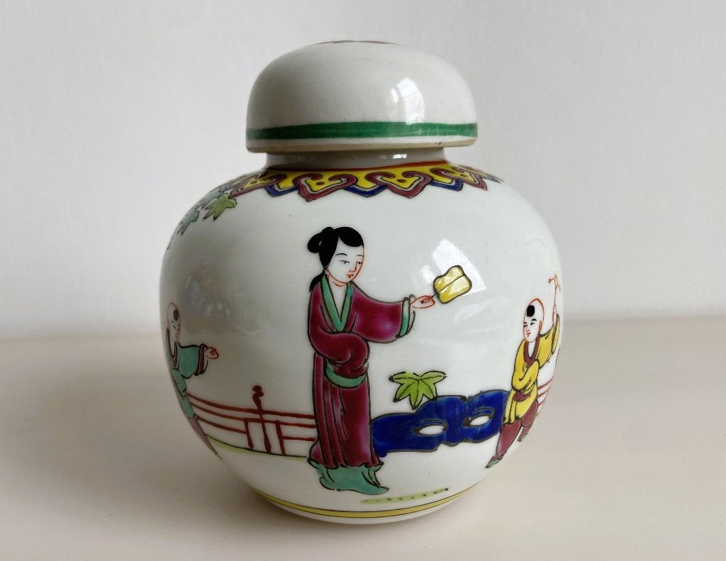 Vintage Gemberpot Chinees 23 cm, Ophalen of Verzenden