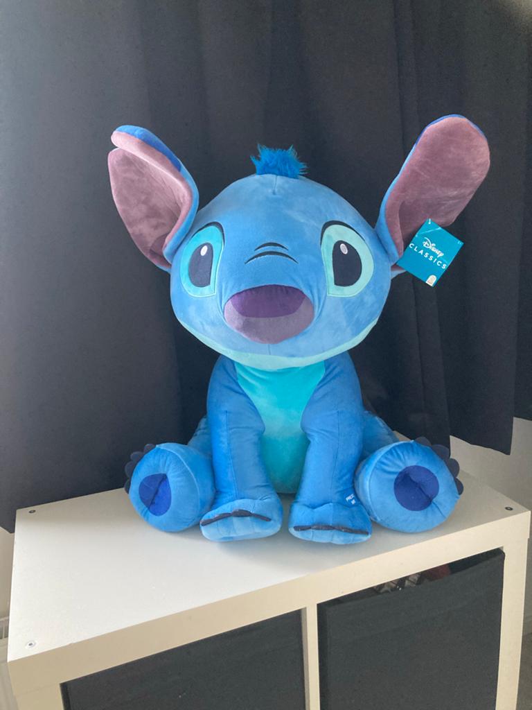 Grote Disney Stitch Knuffel - Zo goed als nieuw, Ophalen, Overige typen, Blauw, Zo goed als nieuw