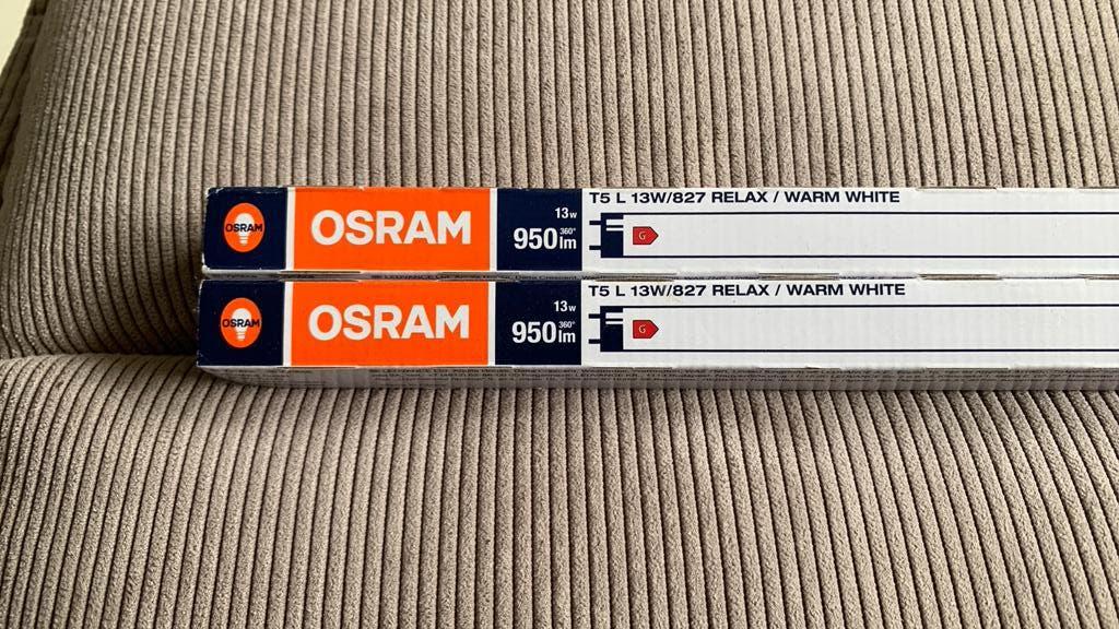 2x Osram T5 L 13W/827 relax/warm white, Ophalen of Verzenden, Zo goed als nieuw, Overige fittingen, Led-lamp