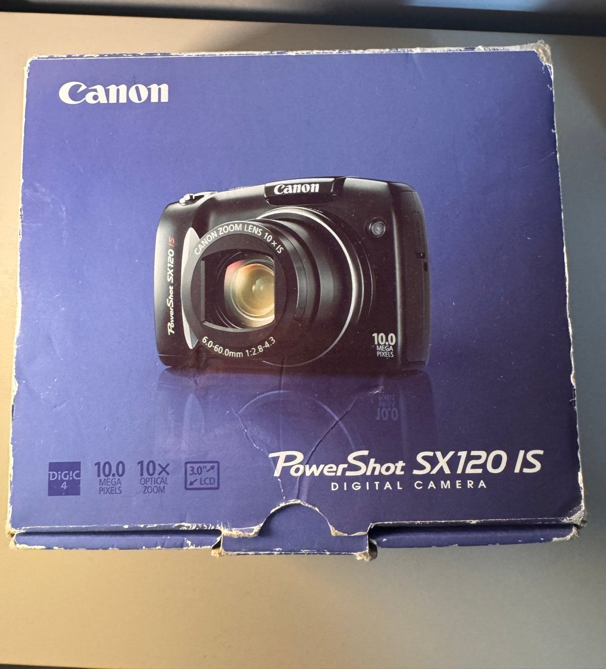Canon PowerShot SX120 IS Digitale Camera, Ingebouwde flitser, Handleiding, Canon, Ophalen of Verzenden