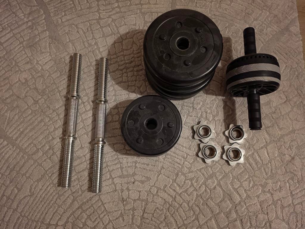 Sport - dumbells - trainingswiel, Ophalen