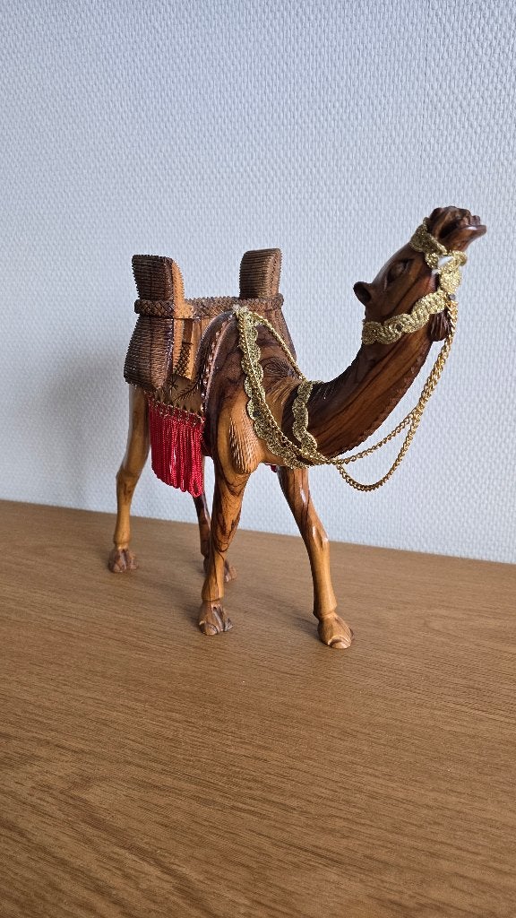 Houten beeld kameel, Ophalen, Zoogdier, 20 - 50 cm, Beeld