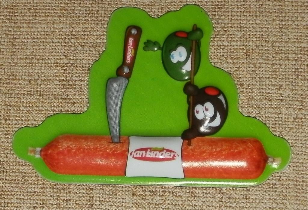 So49 koelkastmagneetje jan linders worst, Ophalen of Verzenden, Zo goed als nieuw