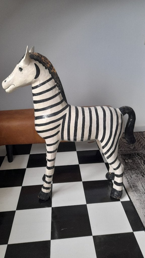 Decoratieve Zebra +/- 104 cm Hoog, Ophalen, Gebruikt, Meerkleurig
