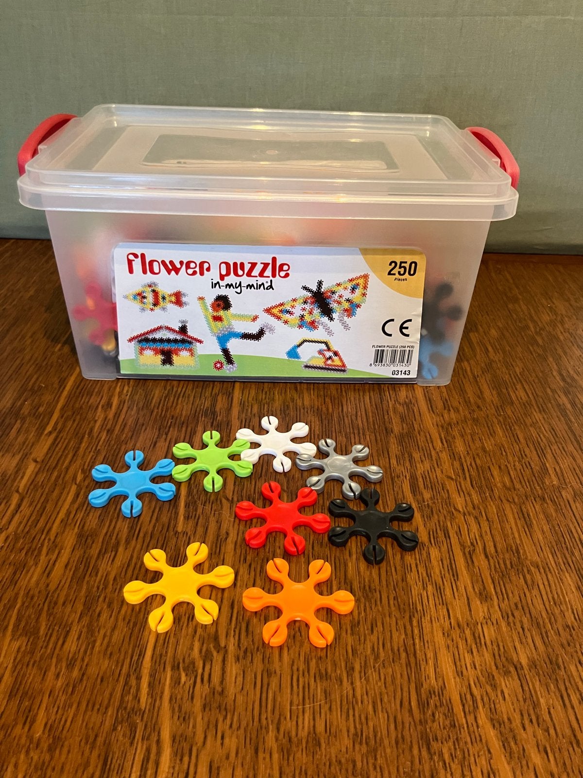 Flower Puzzle 'in-my-mind' - 250 stukjes speegoed - compleet, Knutselen, Onbekend, Ophalen of Verzenden, Zo goed als nieuw