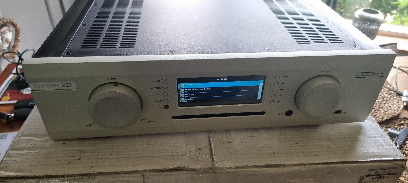 Musical Fidelity Encore 225 Media Speler silver - Zo goed al, Zo goed als nieuw, 120 watt of meer, Stereo, Ophalen