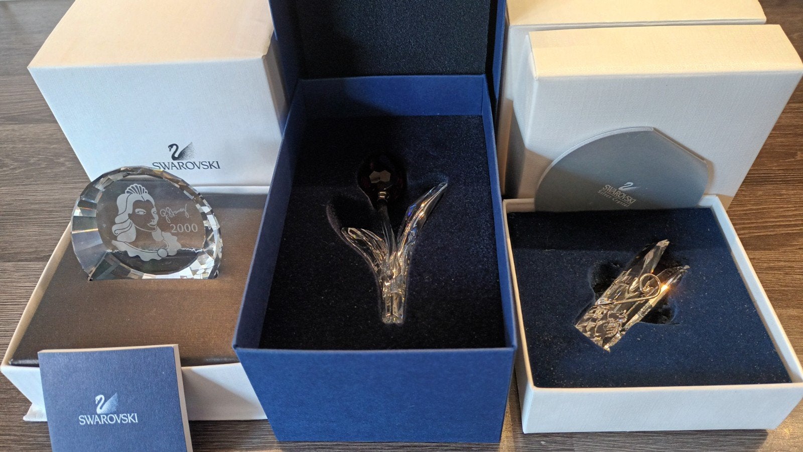 Swarovski Beeldjes 3 stuks., Ophalen of Verzenden, Zo goed als nieuw, Figuurtje
