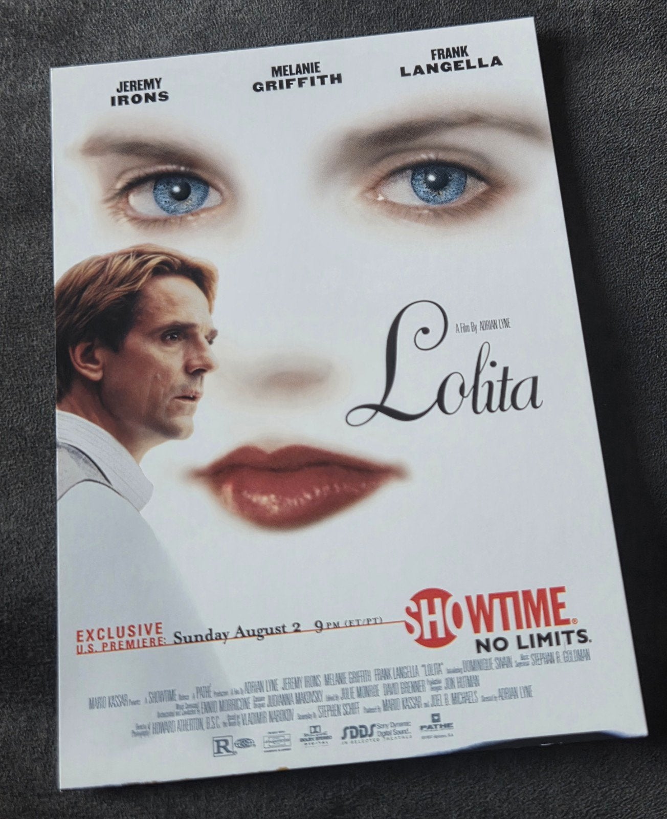 Lolita - Jeremy Irons, Verzenden, 1980 tot heden, Ongelopen, Overige thema's