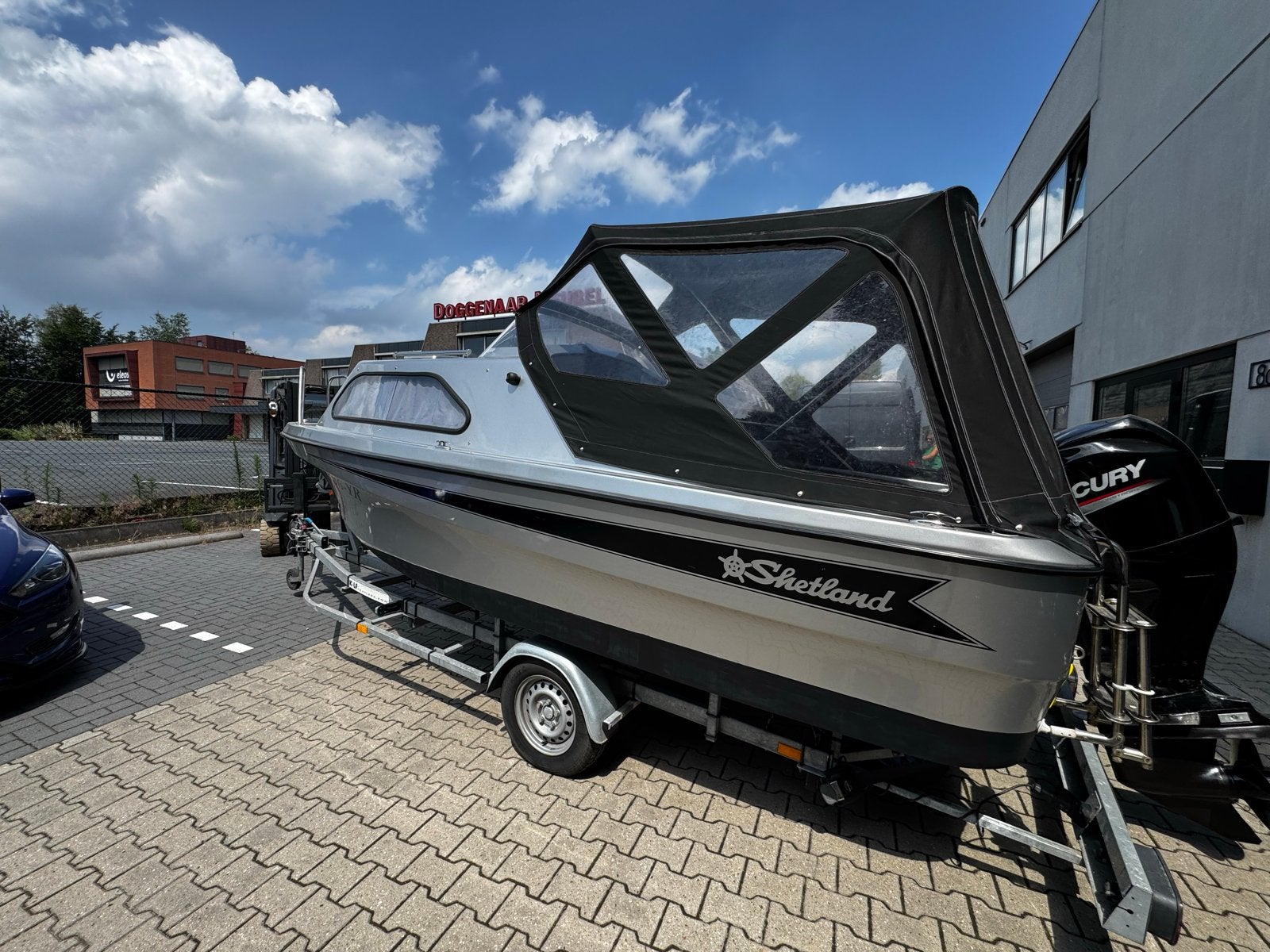 Shetland 535 familie four met 60pk Mercury, Ophalen, 60 pk, Gebruikt, Viertaktmotor