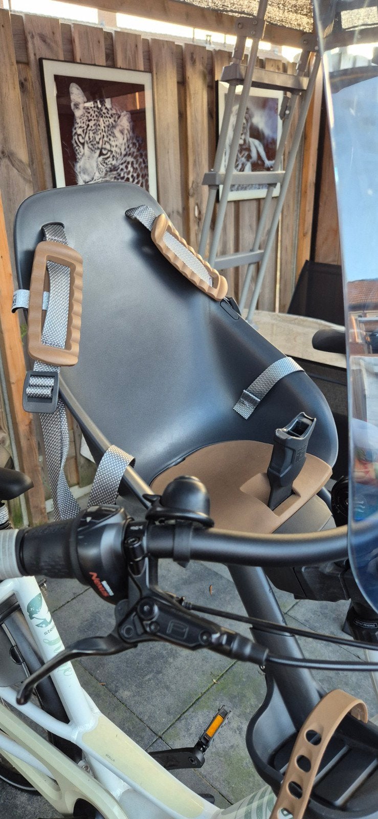 fietsstoeltje met windscherm, Ophalen of Verzenden, Zo goed als nieuw