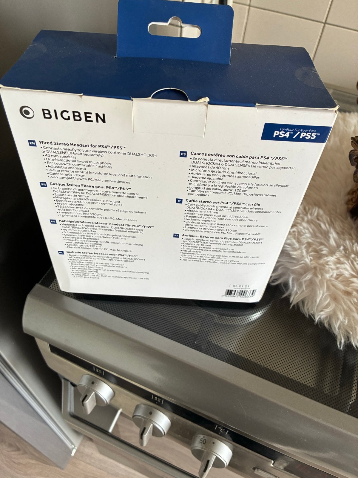 Bigben Wired Stereo Headset voor PS4/PS5 - Nieuw in doos, Ophalen, Nieuw, Overige typen, PlayStation 4