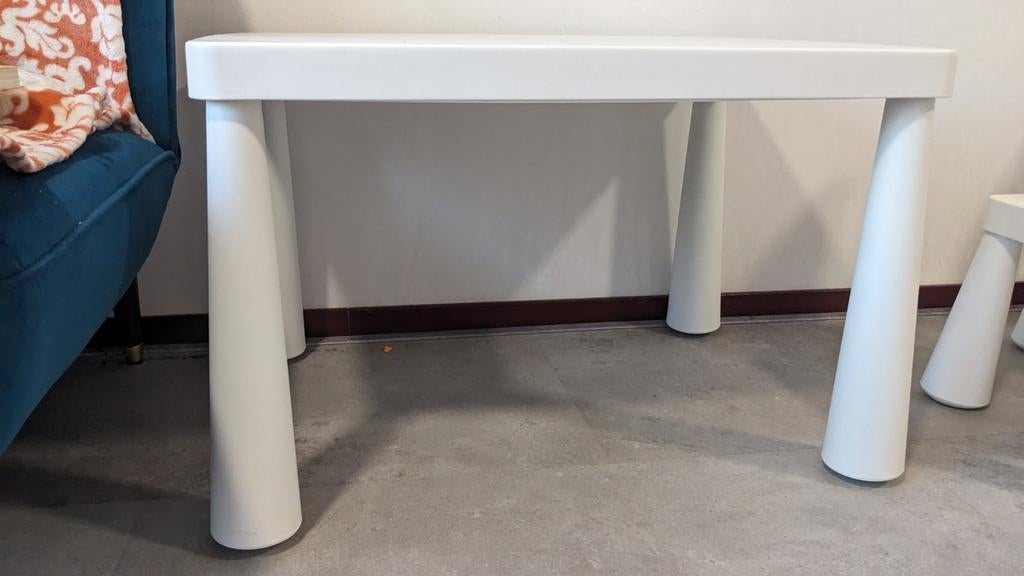 IKEA MAMMUT Kinderen Tafel - Wit, Ophalen, Gebruikt, Tafel(s)