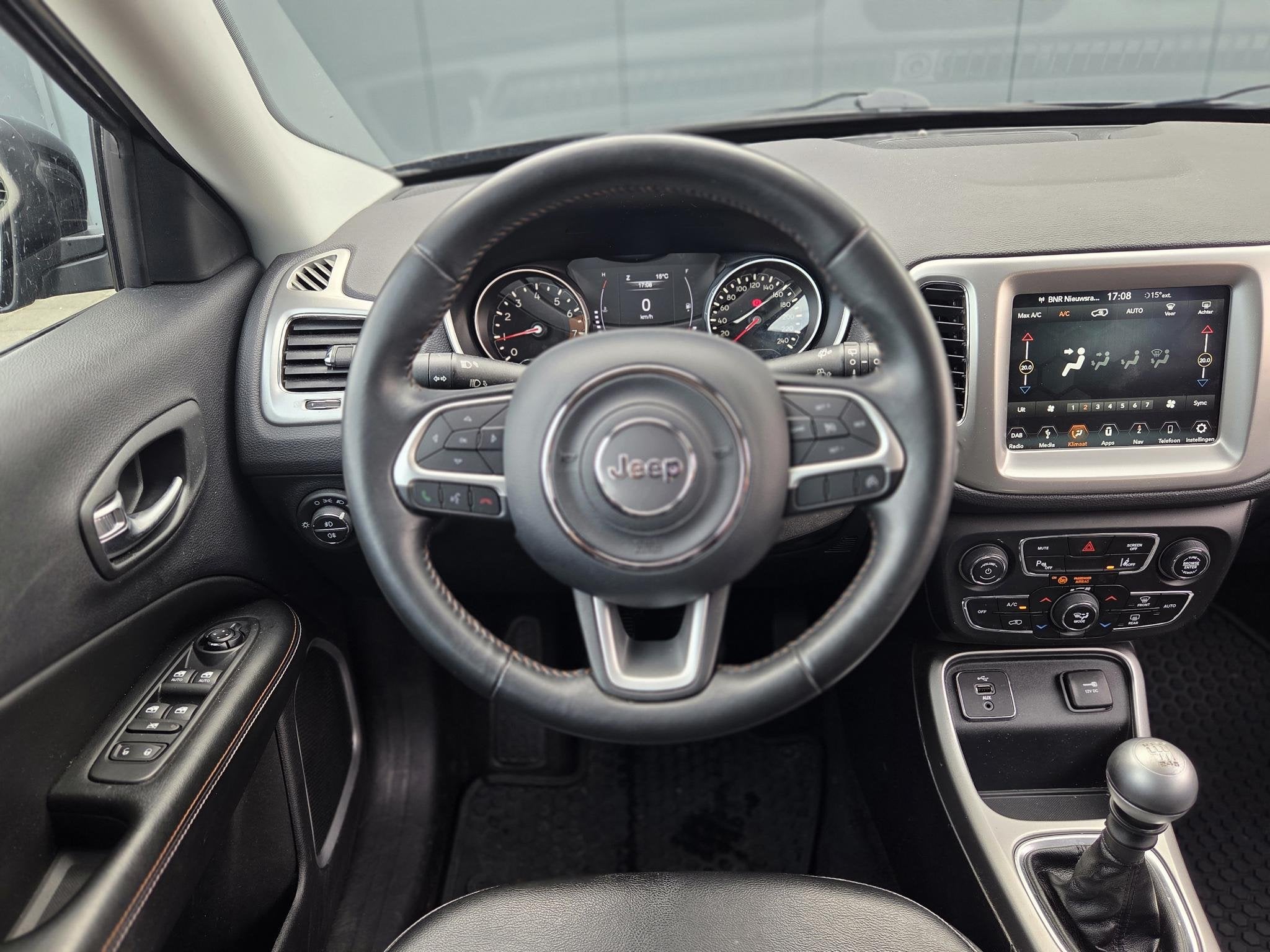 Jeep Compass 1.4 MultiAir Longitude | Apple-Android | Naviga, Auto's, Jeep, Voorwielaandrijving, 450 kg, Gebruikt, Euro 6
