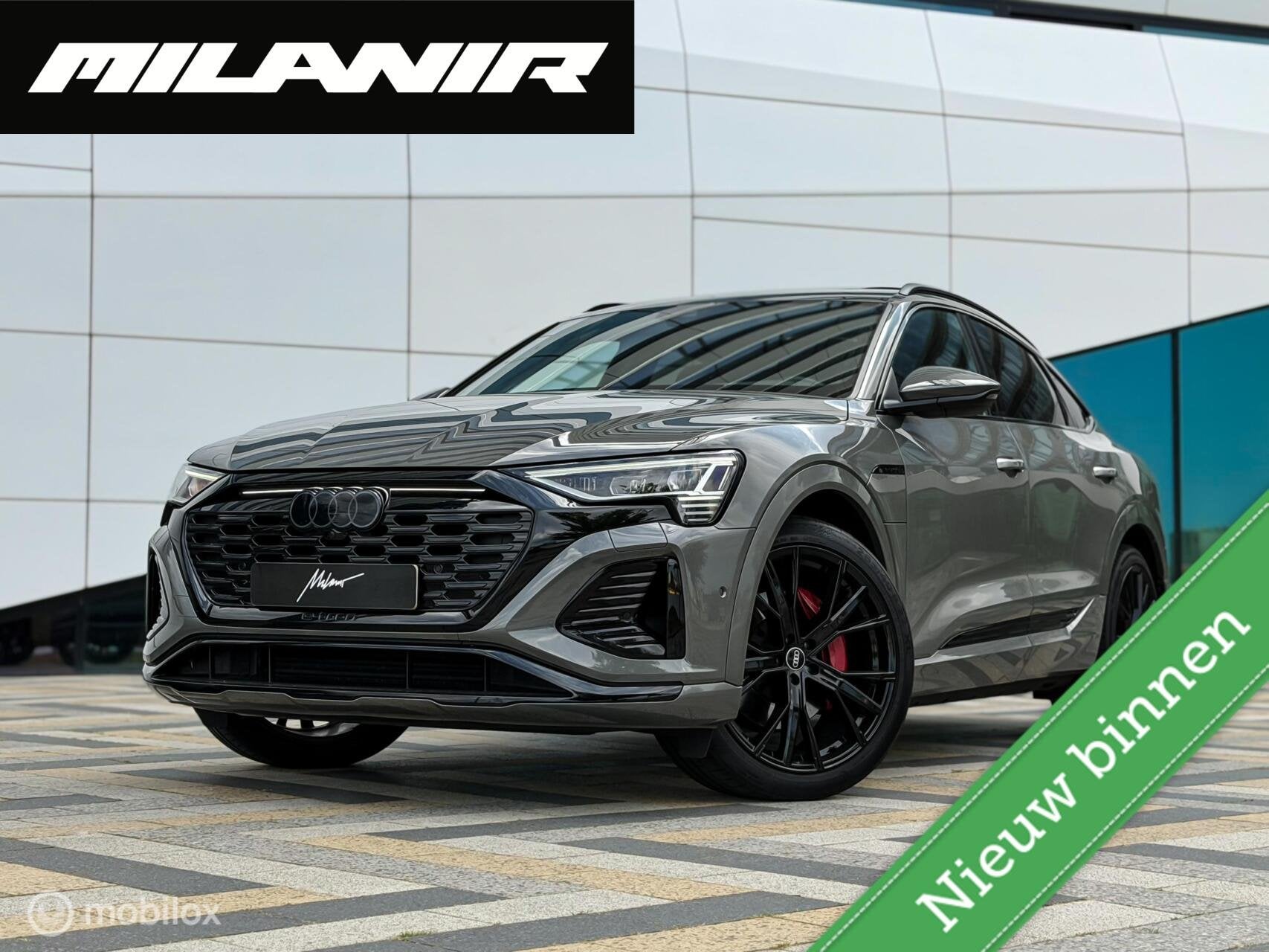 Audi Q8 Sportback e-tron 50 quattro S-Line 95 kWh|BTW|Pano, Automaat, Zwart, 95 kWh, Vierwielaandrijving