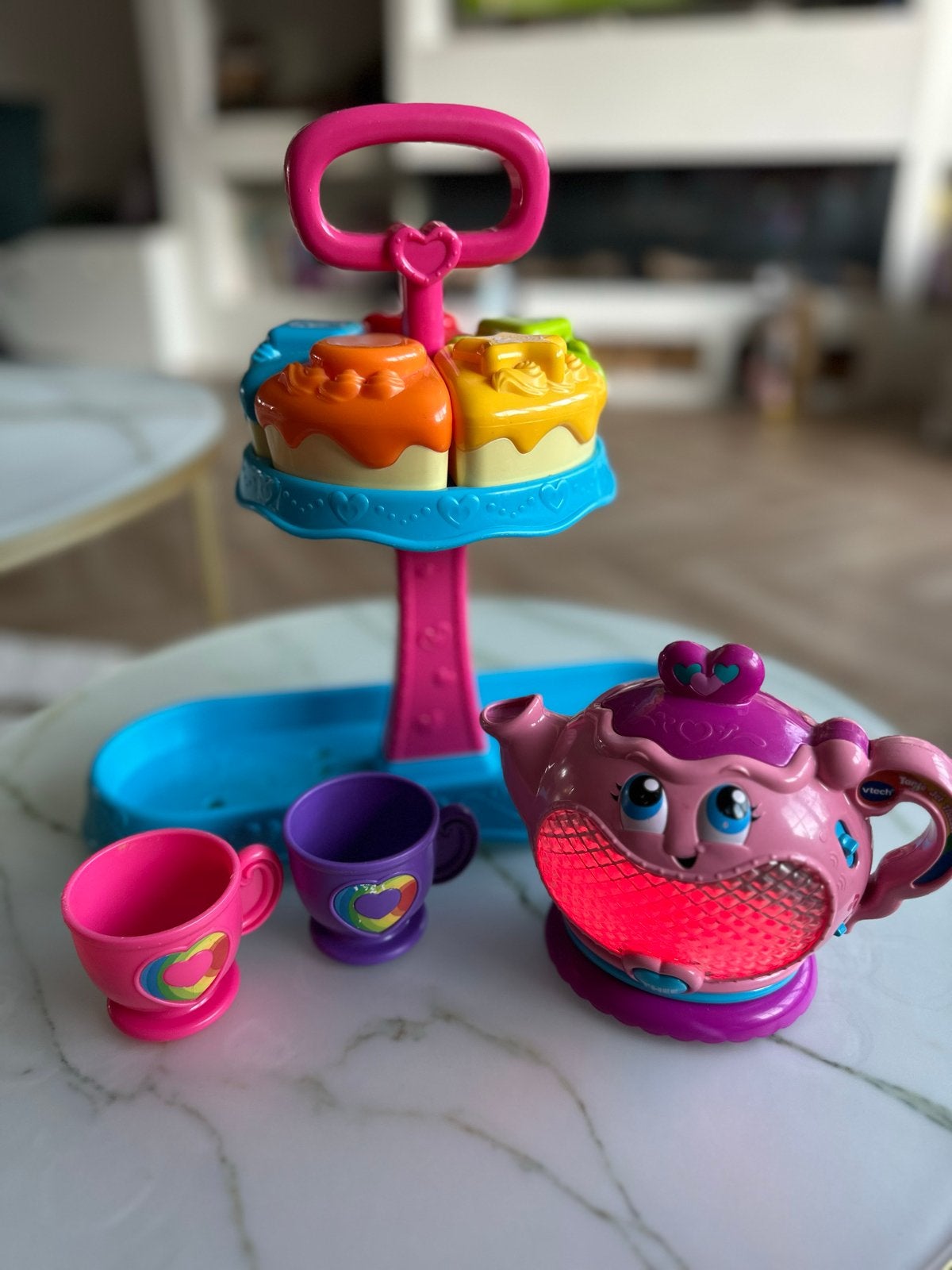 VTech Theepotje Theeservies met Licht en Geluid, Ophalen of Verzenden, Zo goed als nieuw, Overige typen, Met licht