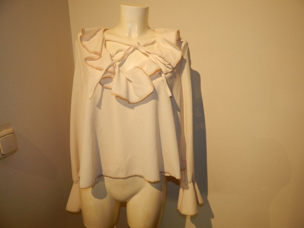 See by Chloe room top voilants hals uitlopende mouw 40